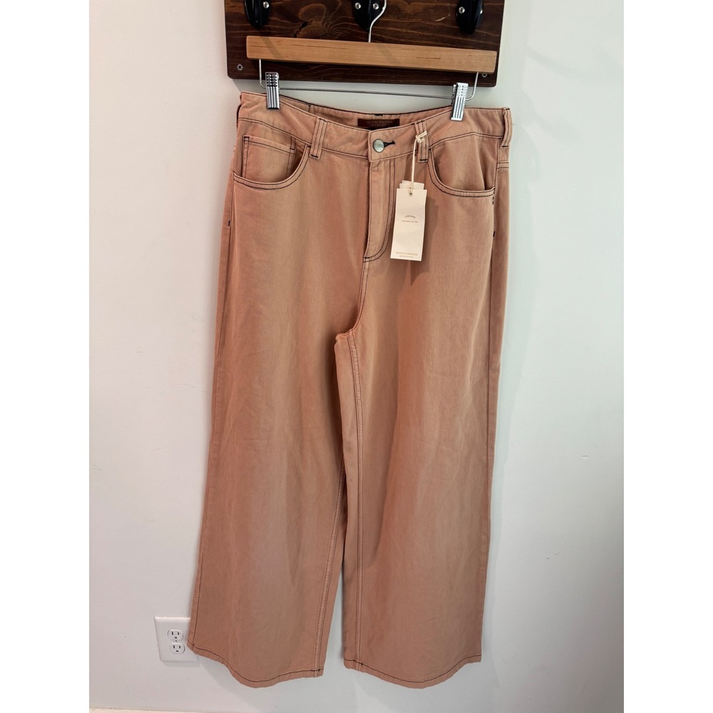 Scotch & Soda Maison‎ Scotch Wide Leg Organic Cotton Jeans Peach Pink 31/32 NWT